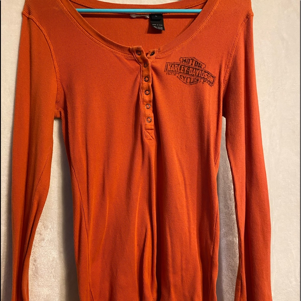 Harley Davidson long sleeve button up